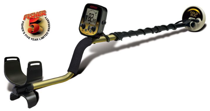 Fisher Gold Bug Pro with 5" DD coil - Click Image to Close